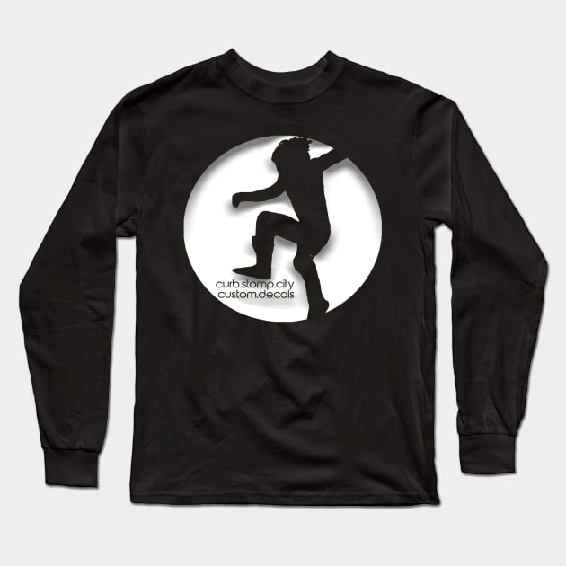 Curb Stomp- White Long Sleeve T-Shirt by SrikSouphakheth